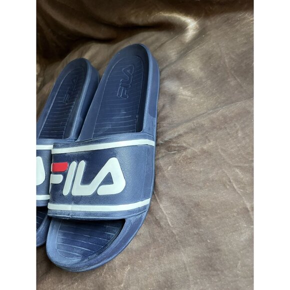 FILA AUTHENTIC SPORT SLIDE SANDALS MEN'S SIZE M-12  BLUE - Picture 6 of 16